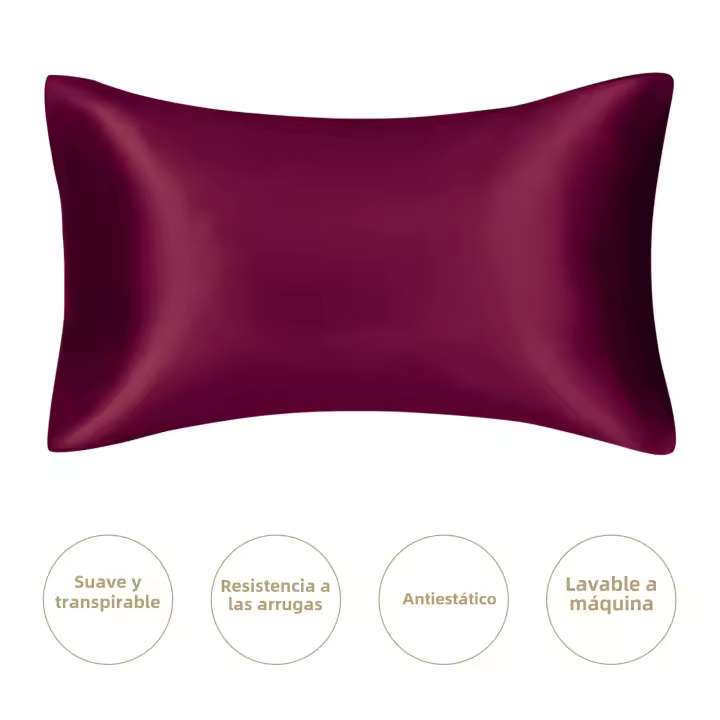 Funda De Almohada De Seda JuwenSilk Natural Mulberry Seda Suave Para Queen Standard Técnica Tejida Ecológica Y No Toxicidad - 1