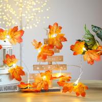 Guirnalda de luces de hoja de Arce, 4,5 M 30 LED Decoracion Hojas de Arce,Guirnalda de Luces para Decoracion Halloween,Luces Halloween Decoracion para Fiesta,Navidad, Acción de Gracias - details 3