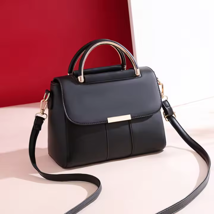 Bolsos de Mano de Cuero PU de Color Sólida para Mujer Bolso de Viaje de Verano Bolsa de Hombre de Lujo Crossboyd para Móvil - 1