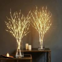 Luz De Ramas De Abeto Blanco LED Para Decoración De Navidad Y Año Nuevo Guirnalda De Luz Festiva Para Bodas Y Fiestas Luces De Navidad Para Mesa De Comedor - details 0