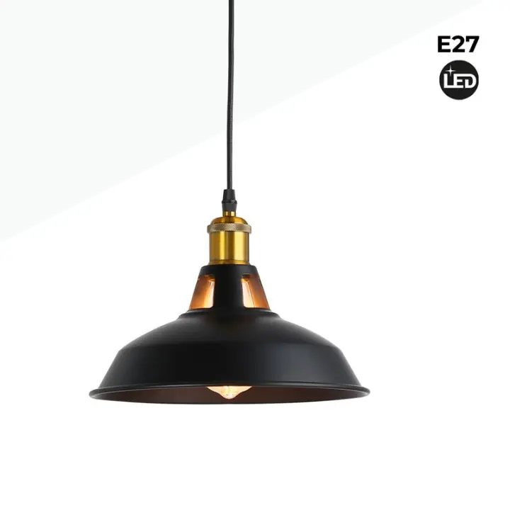 Lámpara Colgante Retro Industrial Vintage en Metal E27, Ideal para Comedor, Restaurante y Salón "CUPLA" - 1