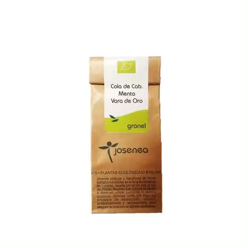 Cola de caballo con menta y vara de oro granel de Josenea, 25 gramos - 1