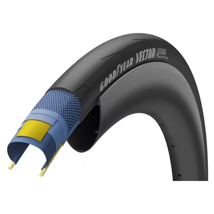 Goodyear Cubierta De Carretera Vector 4seasons 60 Tpi Tlc Tubeless 700c X 30 - 1