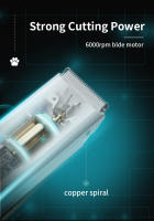 Afeitadora Eléctrica Para Perros Y Gatos Profesional Recortadora De Pelo Sin Cable Baja Ruido Impermeable Para Cuidado Del Pelaje De Mascotas - details 3