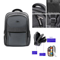 DreamTravel Mochila Gran Capacidad 30L - Impermeable con Organización Inteligente, Múltiples Bolsillos + Soporte para Portátil 17" | Ideal para Viajes/Vacaciones/Estudiantes | Respaldo Acolchado - details 5