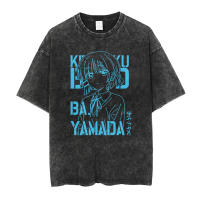 Camiseta De Algodón Para Hombre Con Estampado De Banda De Anime Bocchi the Rock Oversize Cuello En V Tees Lavados Para La Vida Casual - details 2