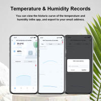 Sensor De Temperatura Y Humedad Inteligente WIFI Tuya Con Luz Trasera Soporte Alexa Google Assistant Para Vida Smart Life - details 3