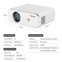 Proyector Android Hunkstar P3 1000 ANSI, 1080P nativo, decodificación 4K, HDR10, corrección trapezoidal automática y enfoque automático, Android 9.0, Bluetooth 5.0, WiFi 6, 2 altavoces de 5 W - details 15
