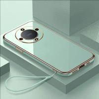 Funda De Lujo Para Honor Magic6 Lite X9A X9B Cubierta Trasera Antigolpes Cuadrada Platinada Compatible Con Honor Magic5 Lite - details 4