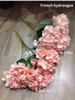 Gran Tamaño 5 Cabezas De Flores Artificiales Hydrangea En Blanco Y Rosa Para Boda Decoración De Fiesta En Casa Flores Silken Para Arreglo De Novia - details 16