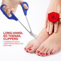 Tijeras De Uñas Con Mango Largo Corte Ángulado Para Hombres Y Mujeres Herramienta De Cuidado De Uñas Con Agarre Cómodo - details 0