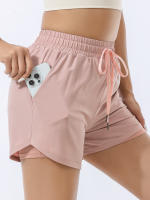 Shorts Deportivos Para Mujer Secado Rápido Antirreflejo Doble Capa Verano Ropa De Fitness Running Entrenamiento Yoga Vacaciones - details 0