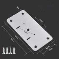 Kit De Reparación Para Cerradura De Armario 10Pcs Placa De Resguardo De Cepillo De Acero Inoxidable Con Agujeros Para Montaje En Puertas De Cocina Y Armarios De Hogar - details 5