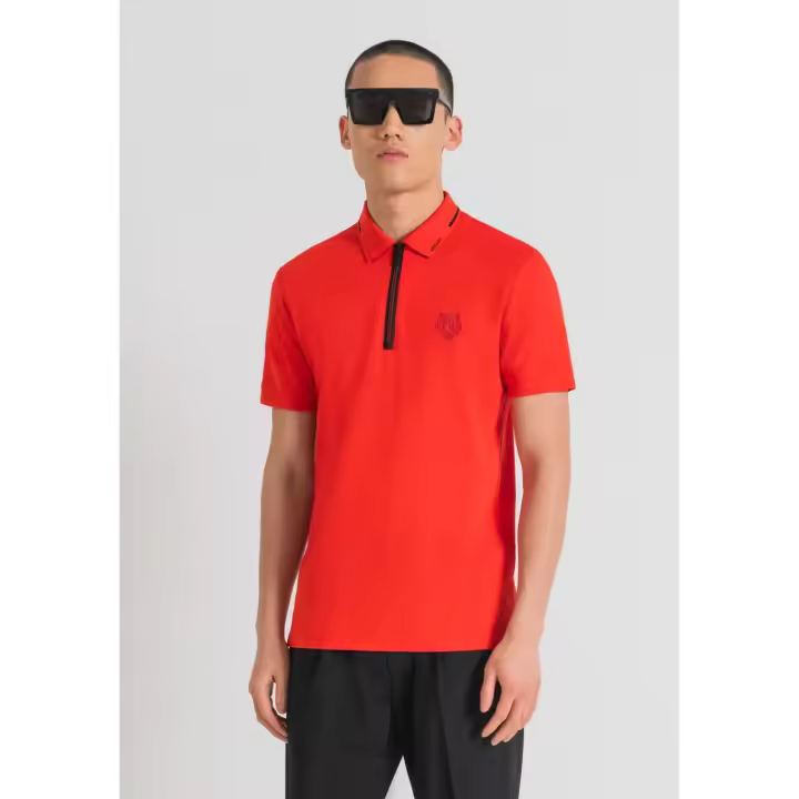 Polo m/c Slim Fit cremallera Antony Morato - 1