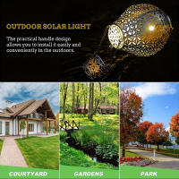 Lámpara Solar Led De Globo Caliente Para Jardín Exterior Luz De Camino Estilo Artesanal Metal IP55 Fuente De Energía Solar - details 7