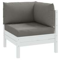 vidaXL Cojines para sofá de palets 3 uds tela melange en color Beige/Gris claro/Antracita y más | acolchados duraderos para sofás de jardín terraza exterior - details 3
