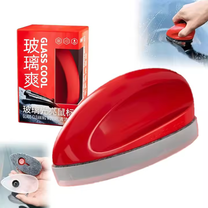 Limpiador de parabrisas potente y eliminador de película de aceite - Limpiador de parabrisas Glass Cooler Bright Mouse - Acción rápida sin marcas - Cristalizador de recubrimientos de limpieza profunda (1 agente de recubrimiento y eliminación de ratones de - 1