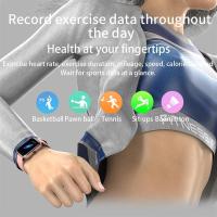 Reloj inteligente deportivo y de fitness de 1,54 pulgadas, reloj inteligente con Bluetooth IP67 resistente al agua, lector de actividad y probador de agua, pantalla LCD táctil a todo color, con monitor de frecuencia cardíaca/sueño, para Android e iOS - details 6