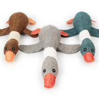 Juguete De Perro Suave Con Silbato Para Mordedores Agresivos Peluche De Pato Mallardo Juguete De Entrenamiento Inteligente Para Mascotas - details 4