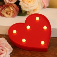 Luz De Noche LED En Forma De Corazón Y Amor 1PC Decoración Romántica Batería Incluida Para Bodas Propuestas Cumpleaños Fiestas Accesorios Fotografía - details 10
