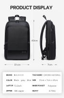 BANGE Hombro Mochila Negocios Hombre Impermeable 15.6" Laptop Fashion Clásica Viaje Moto&Biker Ligera Escalable Bolsos De Hombro - details 12