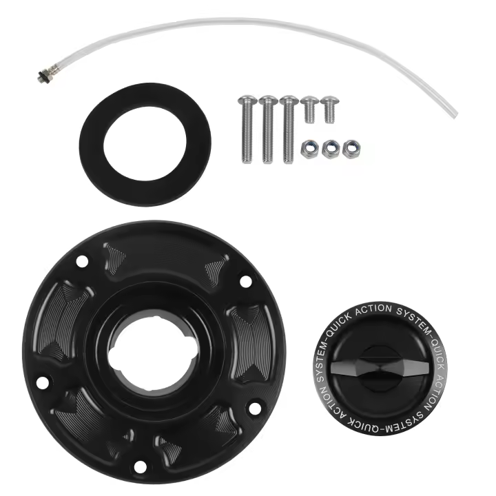 Tapa De Tanque De Combustible Quick Release Para Aprilia RSV 1000 R/ FACTORY 04-08 RSV4 R/RR/RF/FACTORY /1100 09-21 Material De Aluminio Sin Chequeras - 1