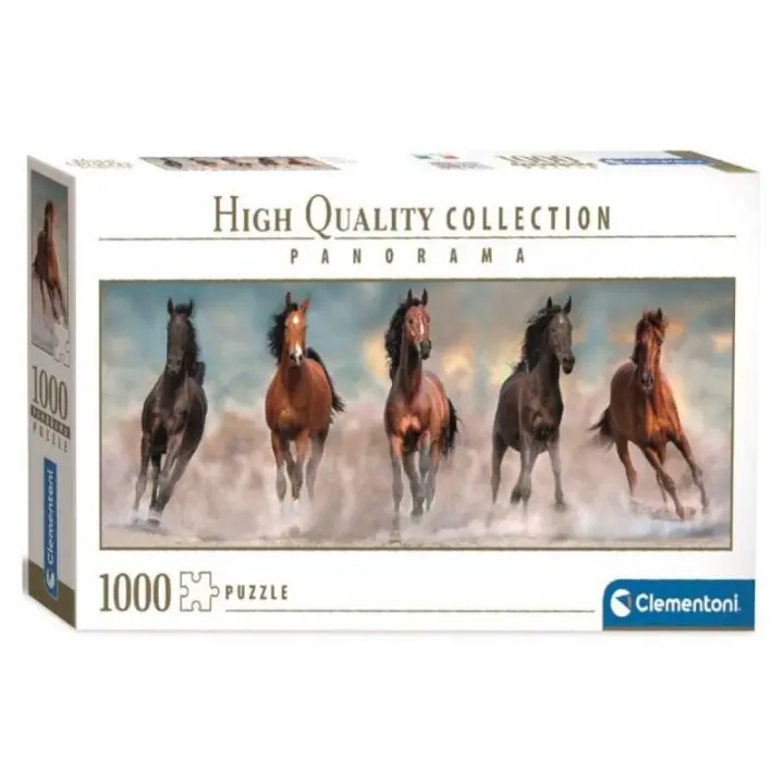Puzzle 1000 Piezas Manada de Caballos Salvajes Clementoni - 1