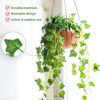 Guirnalda De Hojas De Hiedra Artificial De 11M Para Decoración De Jardín Murales Bodas Y Fiestas Decoración De Casa Planta Climática Falsa Para Exterior - details 11