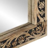vidaXL Espejo de baño madera maciza de acacia y vidrio 50x70x2,5 cm - details 5