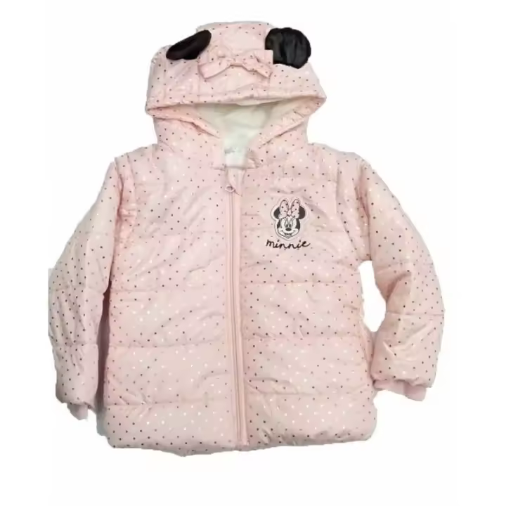 Suncity Parka Rosa Minnie Mouse Disney para Niñas - Disponible en Varias Tallas - 1