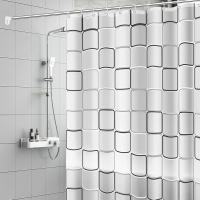 Cortina de Ducha Antimoho, 180X200cm Cortinas de Baño de Tela with 12 Ganchos, Impermeable, Lavable Cortina Baño, Antibacterian Secado, para Baño, Baño - details 5