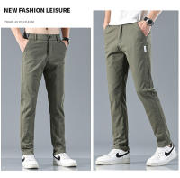 Pantalones Clásicos Para Hombre Verano 2024 Gris Azul Negro Moda Casual Comodidad Talla Media Cierre De Cremallera Estilo Recto - details 19