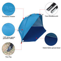 Carpa Ultraligera Para 2 Personas Protección UV Para Playa Pesca Picnic Parque Verano Sombra Refugio Carpa De Exterior - details 65