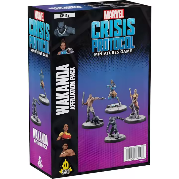 MARVEL CRISIS PROTOCOL: WAKANDA AFFILIATION PACK   - INGLES MCP ASMODEE - 1