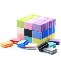 Lote De 10/25/50pcs Mini Bloques De Archivo Para Uñas Doble Cara Coloridos Esponja De Pintura De Uñas Herramientas De Pulido Para Manicura - details 2