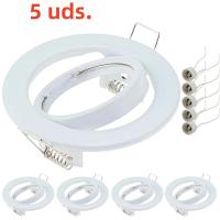 5pcs Luz De Punto Fija LED En Recessed Con Base GU10 Para Dormitorio Estudio Comedor Sala De Estar Instalación Enchufada - details 0