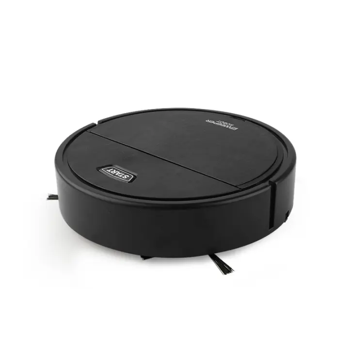 Robot aspirador inteligente multición 3 en 1, aspirador Fuerte de barrido recargable para Limpador del Hogar, Negro - 1