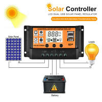 Controlador De Carga Solar MPPT 30A 50A 100A Regulador De Batería Y Panel Solar Con USB Doble Y Pantalla LCD De 5V - details 3