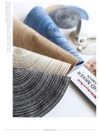 6pcs Tapetes Redondos Para Mesa Hechos De Lino Ecológico Antideslizantes Para Comedor Y Café Decoración De Cocina Almohadillas Para Tazas Y Vajilla - details 5
