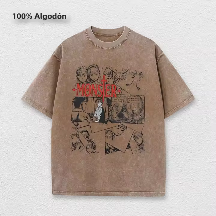 Camiseta Harajuku Vintage De Manga Corta Para Hombre Estilo Casual Con Estampado De Anime Japonés Prenda Unisex Transpirable Para Primavera Y Verano - 1