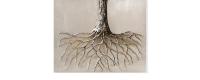 SIGNES GRIMALT - Cuadro árbol de la Vida en Lienzo con Relieves - Tonos Dorados Marrones Blancos - Medidas 40 Cm Largo 80 Cm Alto - details 2