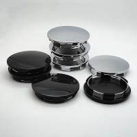4Pcs 68mm Tapas De Centro De Eje De Rueda Para Coche Universal Negras Y Plateadas ABS De Alta Calidad Y Durabilidad Accesorios Exteriores Para Automóviles - details 1