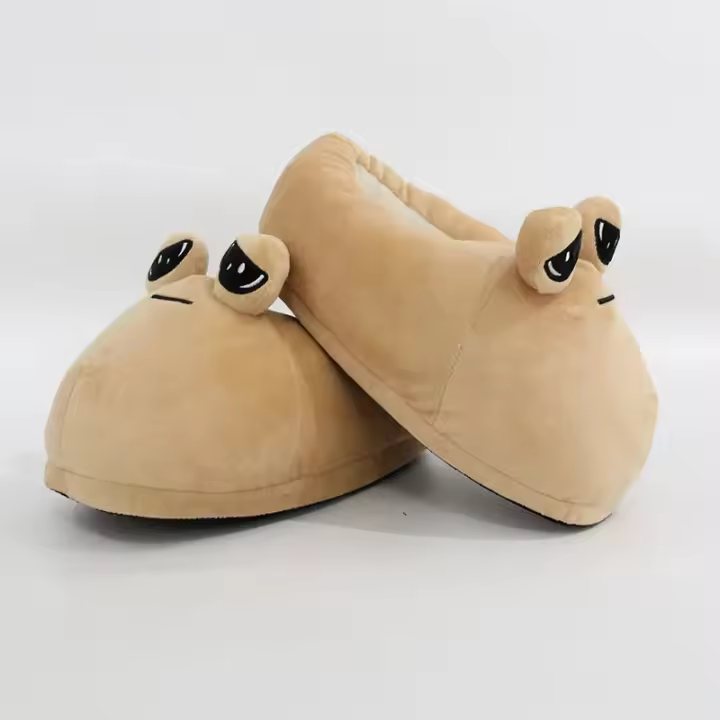Pantuflas De Algodón Maw Pou Anime De Peluche Kawaii Dibujos Animados Suaves Y Gruesas Antideslizantes Para El Hogar Y Uso Doméstico - 1