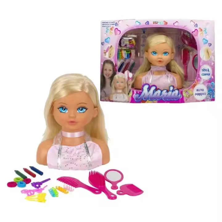 Juguete María Busto Peinados 28cm con accesorios 680 VICAM - 1