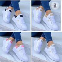 Zapatos Casuales Para Mujer Con Decoración De Mariposa Y Punta Redonda Suela Plataforma Cordones De Encaje Zapatos De Piel Vulcánicos Para Damas - details 1