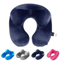 Almohada De Viaje En Forma De U Para Avión Inflable Almohada De Cuello Cómoda Para Dormir En Casa Y Oficina Uso Doméstico Y De Viaje - details 8