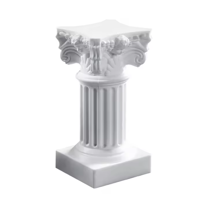 Columnas Romanas Nórdicas Pack de 3 Candelabros Decoración de Escritorio para Sala de Estar Photo Prop Background Dangerous Goods Normales - 1