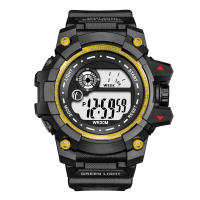 Reloj Digital LED Para Hombre YIKAZE Deportivo Impermeable Con Luminosidad Y Fecha Reloj Militar De Silicona Resistente Al Choque - details 1