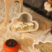 Lámpara De Noche En Forma De Tulipán DIY Nube Espejo Decoración Para Habitación De Niña Marco De Fotos Luz De Lectura Para Cama Regalos De Navidad - details 15