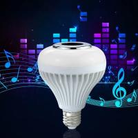 Bombilla LED RGB Blanca Con Control Remoto IR Y Altavoz Bluetooth Para Cambio De Color Ideal Para Fiestas En Casa E27 E26 85-265V - details 12